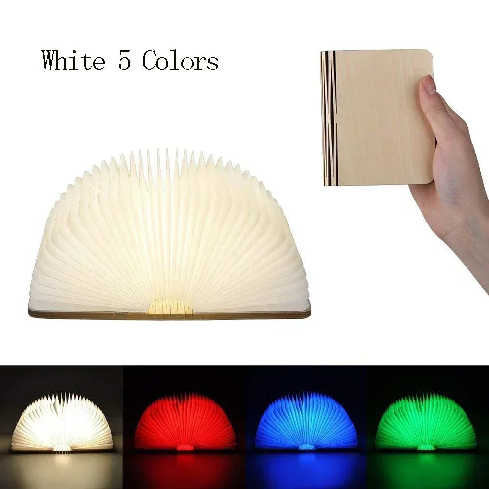 MagicBook: Foldable LED Night Light with RGB Colors