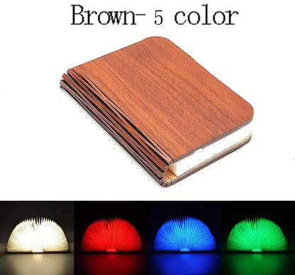 MagicBook: Foldable LED Night Light with RGB Colors