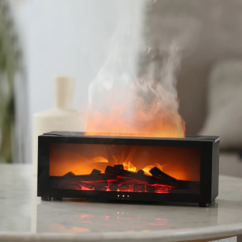 CosyFlame: Difusor de aroma sin agua con efecto chimenea