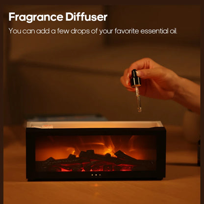 CosyFlame:  Waterless Aroma Diffuser with Fireplace Effect