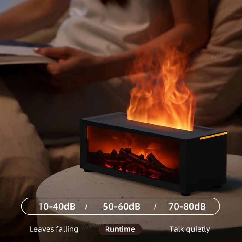 CosyFlame:  Waterless Aroma Diffuser with Fireplace Effect